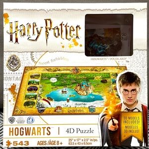 Harry Potter 4D Puzzle Complete With Instructions Hogwarts Wizarding World